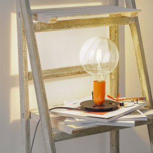Lampadina tafellamp oranje/zwart FLOS - Woonkamer - Designer - Metaal