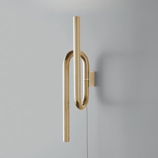 Tobia wandlamp goud Foscarini - Woonkamer - Designer - Metaal - Meerdere lampen