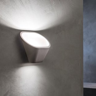 Aplomb wandlamp, grijs, R7s Aplomb R7s Foscarini - Woonkamer - Designer - Beton - Meerdere lampen