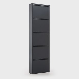 Kave Home Schoenenkast 'Ode' 5-deurs, kleur Zwart
