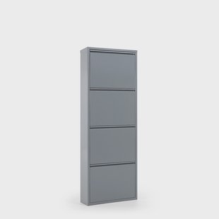 Kave Home Schoenenkast 'Ode' 4-deurs, kleur Grijs