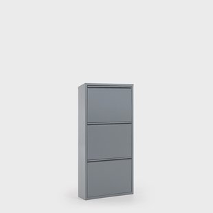 Kave Home Schoenenkast 'Ode' 3-deurs, kleur Grijs