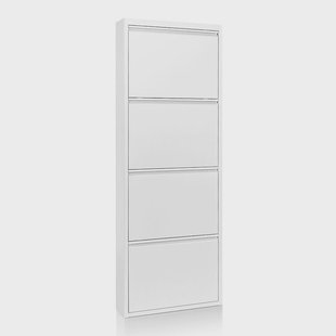 Kave Home Schoenenkast 'Bogota' 4-deurs, kleur Wit