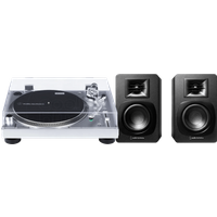 Audio Technica AT-LP120XUSBSV + Audio-Technica ATH-SP3X Zwart