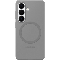 Samsung Galaxy S26 Plus Siliconen Back Cover met Magneet Grijs