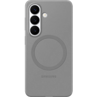 Samsung Galaxy S26 Siliconen Back Cover met Magneet Grijs