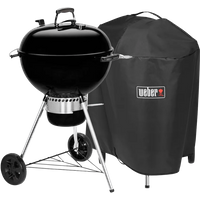 Weber Master Touch GBS E-5750 57 cm Zwart + Weber Premium Hoes 57 centimeter