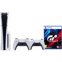 PlayStation 5 Slim Disc Edition + Gran Turismo 7 + Extra Controller Wit
