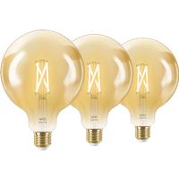 WiZ Smart Filament lamp Globe XL 3-pack  - Warm tot Koelwit Licht - E27