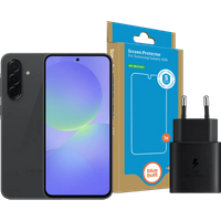 Samsung Galaxy A36 128GB Zwart 5G Enterprise Editie + Basis Accessoirepakket