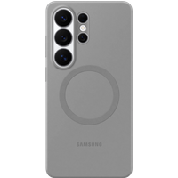 Samsung Galaxy S26 Ultra Siliconen Back Cover met Magneet Grijs