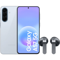 Samsung Galaxy A57 128GB Lichtblauw 5G + Samsung Galaxy Buds4 Zwart