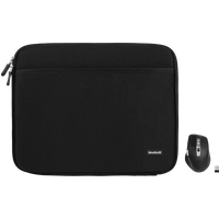 BlueBuilt Laptophoes breedte 36 cm 15-16 inch S Zwart + Maximus Muis