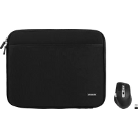 BlueBuilt Laptophoes breedte 31 cm 13 inch M Zwart + Maximus Muis