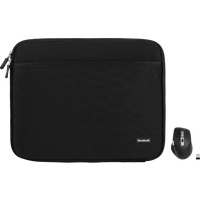 BlueBuilt Laptophoes breedte 40 cm 17 inch Zwart + Maximus Muis