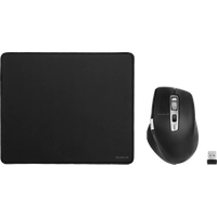 BlueBuilt Maximus Draadloze Ergonomische Bluetooth Muis + BlueBuilt Muismat M 20 x 24 cm