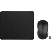 BlueBuilt Nexum Silent Click Draadloze Muis + BlueBuilt Muismat M 20 x 24 cm