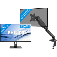Philips 242B1G/00 + BlueBuilt Monitorarm Mechanische Veer voor 1 Monitor