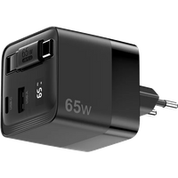Sitecom 65W GaN Oplader met Uittrekbare Kabel