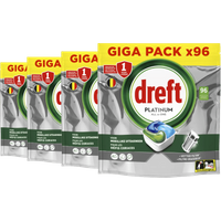 Dreft Vaatwastabletten Platinum All In One Original - 4-pack (264 stuks)