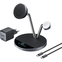 Anker Prime 3-in-1 MagGo en Qi2.2 Draadloze Oplader 25W Zwart