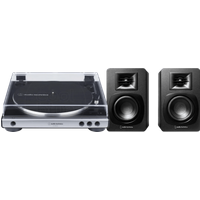 Audio Technica AT-LP60XUSBGM + Audio-Technica ATH-SP3X Zwart