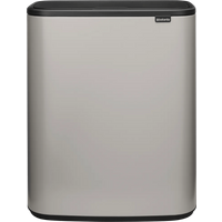 Brabantia Bo Touch Bin Prullenbak 2 x 30 liter Soft Grey