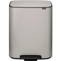 Brabantia Bo Pedaalemmer 2 x 30 Liter Soft Grey