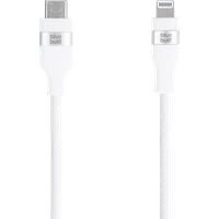 BlueBuilt Usb C naar Lightning Kabel 1,5m Nylon Wit