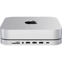 Satechi Aluminum Mac Mini/Mac Studio Stand Hub Zilver met SSD slot
