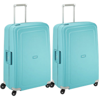 Samsonite S'Cure Spinner 75cm Duo Pack Aqua Blue