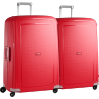 Samsonite S'Cure Spinner 81cm Duo Pack Crimson Red