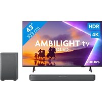Philips Ambilight 43'' PUS8500 QLED 4K (2025) + Philips TAB5309