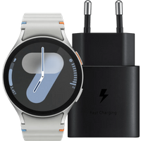 Samsung Galaxy Watch 7 Zilver 44mm + Oplader 25W