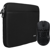 Bluebuilt Laptophoes breedte 36 cm 15-16 inch L Zwart + Vortech Prestige Gaming Muis