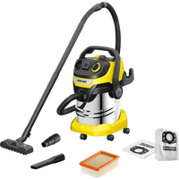 Karcher WD 5 P S V-25/5/22 + Karcher Stofzuigerzak voor WD 4/5/6 (4x)