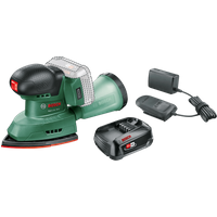 Bosch Universal Sander 18V-10 + POWER FOR ALL 18V 2,5 Ah Accu Set
