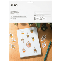 Cricut Printbaar Vinyl Transparant A4 (12 vellen)