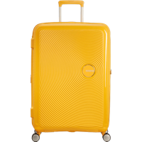 American Tourister Soundbox Expandable Spinner 77cm Golden Yellow