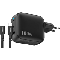 Sitecom 100W GaN Power Delivery Oplader + Sitecom USB-C naar USB-C Kabel 2m