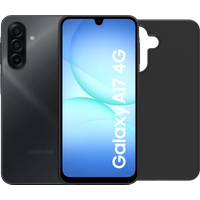 Samsung Galaxy A17 128GB Zwart 4G + BlueBuilt Back Cover Zwart