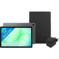 Samsung Galaxy Tab A11 Plus 11 inch 128GB Wifi + 5G Grijs EE + Basis accessoirepakket