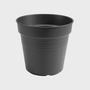 Elho Bloempot Riviera - Kunststof - Zwart - Diam.30xh27,7cm
