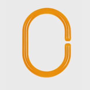 Spirella Douchegordijnringen C-minor 12 Stuks Oranje