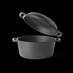 Signature 2 in 1 Gietijzeren Braadpan