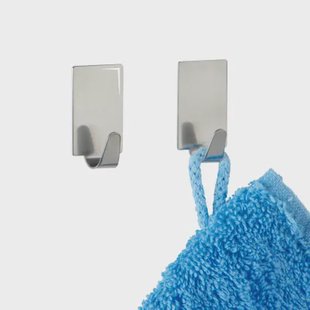 Wenko Wandhaak Rechthoekig 1,9x1,5x3,4cm 4 Stuks