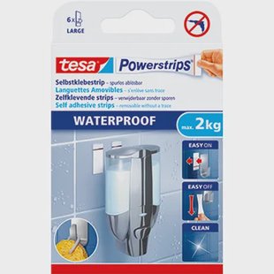 Tesa Zelfklevende Plakstrips Powerstrips Waterproof L