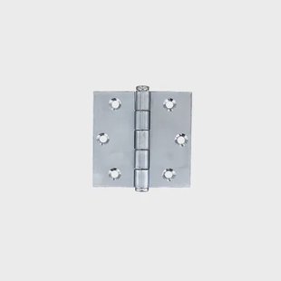 Vynex Bouwscharnier Versterkt - Verzinkt Staal - 50x50 Mm - 2 Stuks