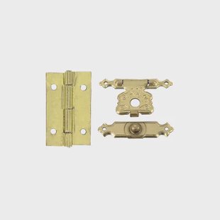 Vynex Meubelscharnier - Messinggecoat Staal - 15x9 Mm - 3 Stuks