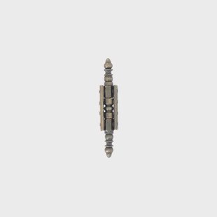 Vynex Universeel Scharnier - Verbronsd Staal - 40x89 Mm - 2 Stuks
